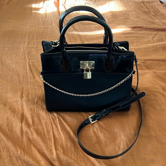 Aldo black top handle/crossbody bag - Picture 1 of 3